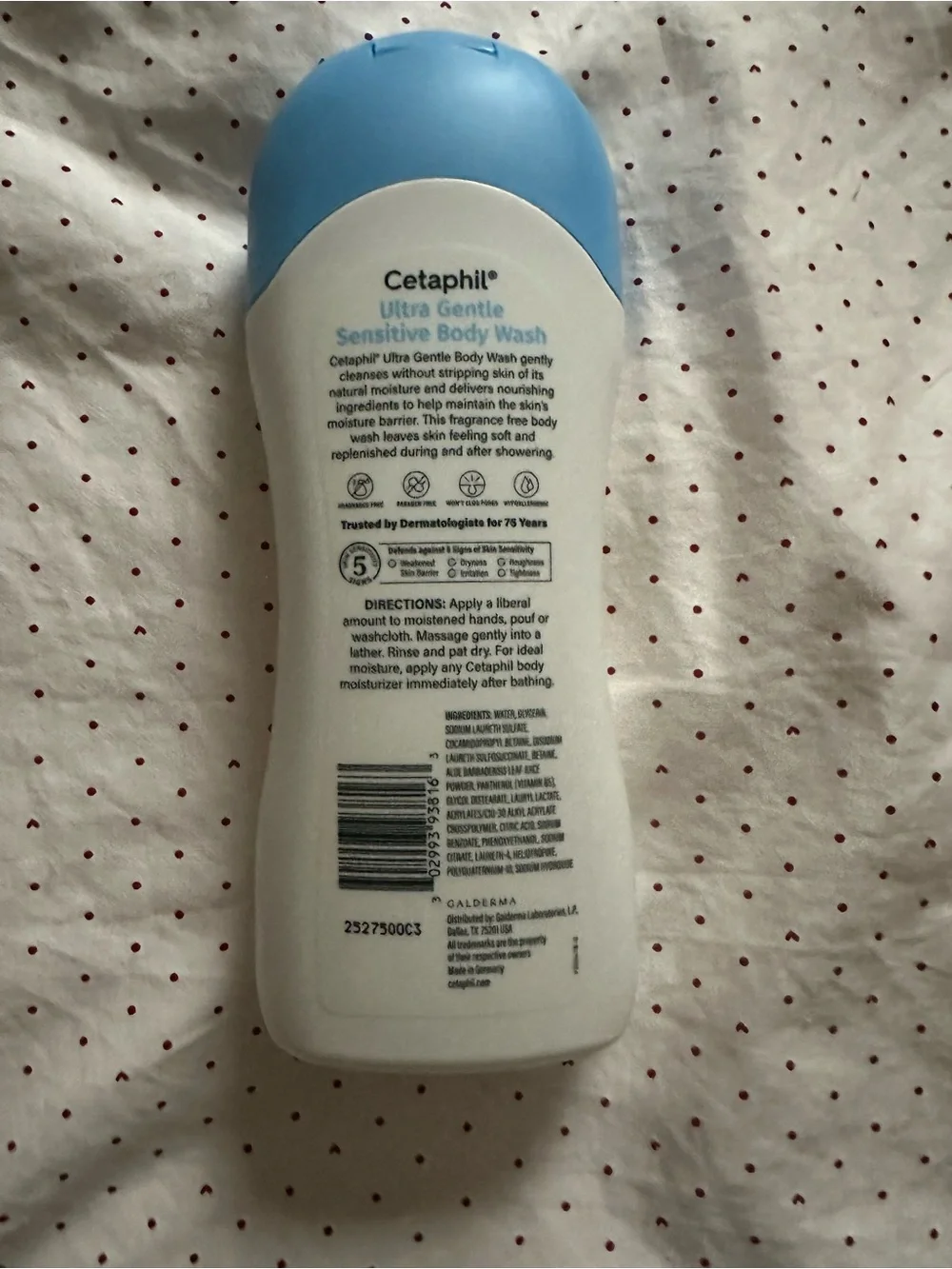 Cetaphil Ultra Gentle Body Wash - Sensitive Skin (White & Blue)